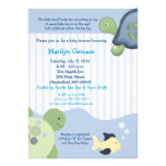 Invitation de baby shower de garçon de la tortue d invitations