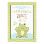 Invitation de baby shower de grenouille et d'insec