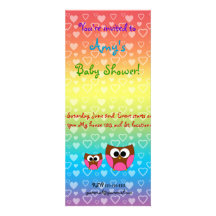 Invitation de baby shower de hibou