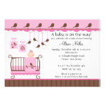 Invitation de baby shower de huche de bébé