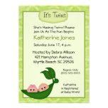 Invitation de baby shower de jumeaux fraternels