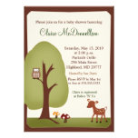 Invitation de baby shower de la nature 5x7 de forê