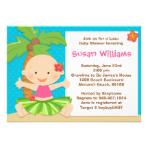 Invitation de baby shower de Luau