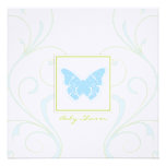Invitation de baby shower de papillon