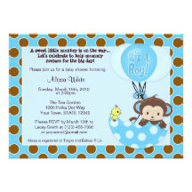 Invitation de baby shower de parapluie de birdie d