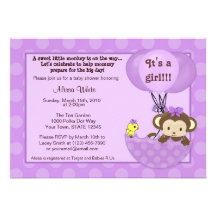 Invitation de baby shower de parapluie de birdie d