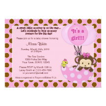Invitation de baby shower de parapluie de birdie d