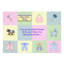 Invitation de baby shower de /Unisex de jumeaux/mu