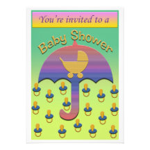invitation de baby shower (d'information dos dessu