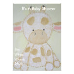 Invitation de baby shower - vache à bébé
