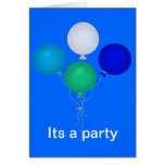 Invitation de ballon de joyeux anniversaire carte de vœux