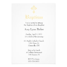 Invitation de baptême