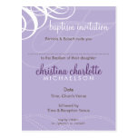 INVITATION DE BAPTÊME : : mode 3 de concepteur Cartes Postales