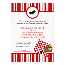 invitation de barbecue de pique-nique d'heure de l