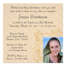 Invitation de bat mitzvah