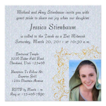 Invitation de bat mitzvah