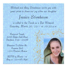 Invitation de bat mitzvah