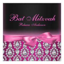 Invitation de bat mitzvah de roses indien de diama