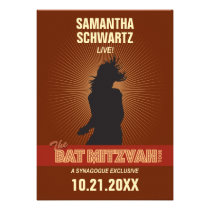 Invitation de bat mitzvah de vedette du rock invitations