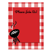invitation de BBQ Carte Postale