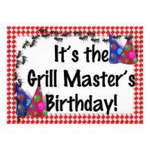 Invitation de BBQ d'anniversaire d'été