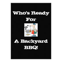 Invitation de BBQ de jardin
