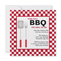 Invitation de BBQ d'heure d'été