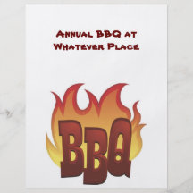 Invitation de BBQ d'insecte Prospectus Personnalisés