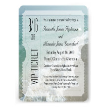 Invitation de billet de mariage de destination de 