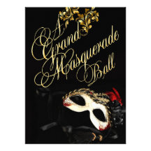 Invitation de boule de mascarade