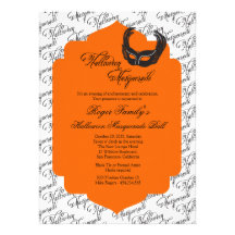 Invitation de boule de mascarade de Halloween