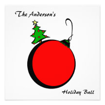 Invitation de boule de Noël