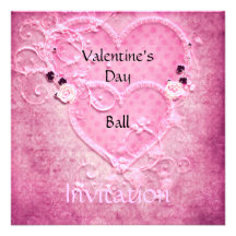 Invitation de boule de Saint-Valentin