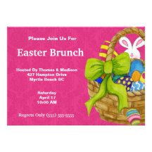 Invitation de brunch de Pâques