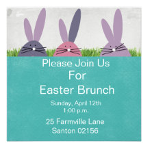 Invitation de brunch de Pâques