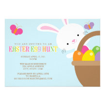 Invitation de chasse à oeuf de pâques