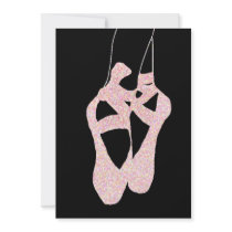 Invitation de chaussures de ballet d'en Pointe