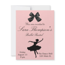 Invitation de considérant de danse