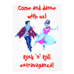 invitation de danse de rock d'oscillation