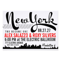 Invitation de destination de NEW YORK