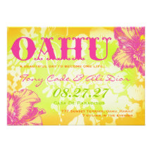 Invitation de destination d'OAHU HAWAÏ