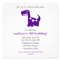 invitation de Dino-acarides