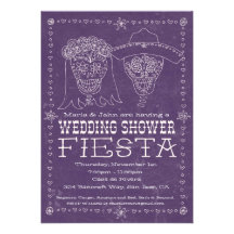 Invitation de douche de Dia de los Muertos Bridal