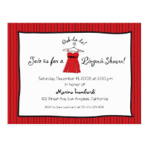 Invitation de douche de lingerie cartes postales