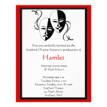 Invitation de drame et de théâtre