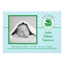 Invitation de faire-part de naissance de photo de 