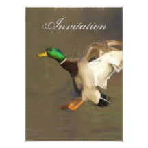 Invitation de faire-part de partie de canard