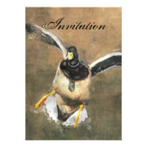 Invitation de faire-part de partie de canard