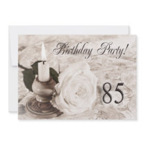 Invitation de fête d'anniversaire 85 années