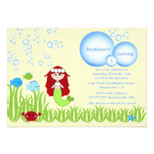 Invitation de fête d'anniversaire de cheveux de la
